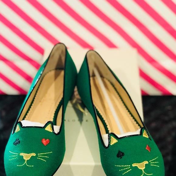 Charlotte Olympia "Poker Face" Kitten Flats - Picture 2 of 5